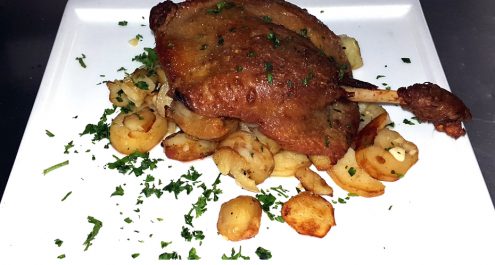 Restaurant Soissons La Bourse Aux Grains : Cuisse de canard confite