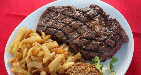 Restaurant Soissons La Bourse Aux Grains : entrecote xxl