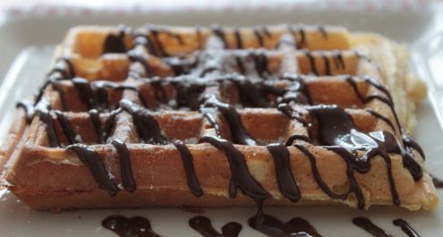 Restaurant Soissons La Bourse Aux Grains : gaufre chocolat