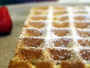 Restaurant Soissons La Bourse Aux Grains : gaufre sucre