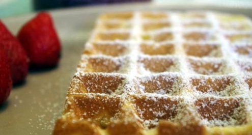 Restaurant Soissons La Bourse Aux Grains : gaufre sucre