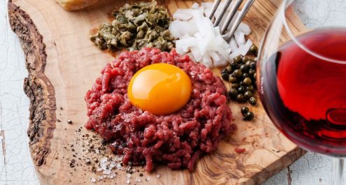 Restaurant Soissons La Bourse Aux Grains : tartare de boeuf