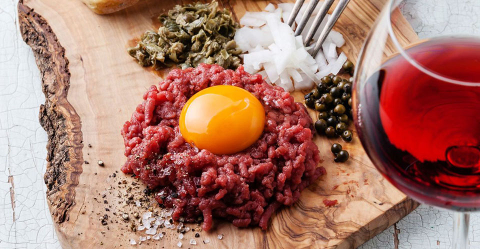 Restaurant Soissons La Bourse Aux Grains : tartare de boeuf