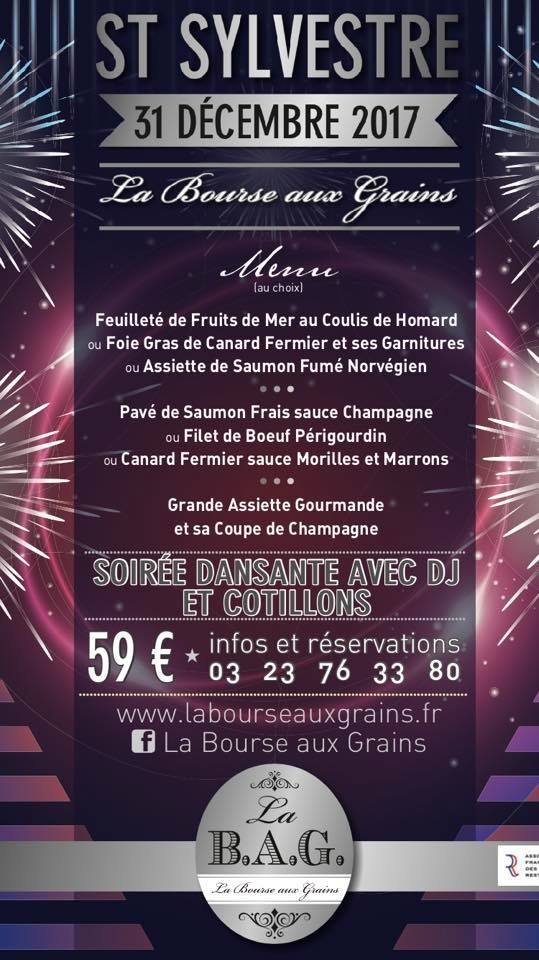 Restaurant Soissons La Bourse Aux Grains Saint Sylvestre 2017